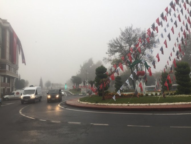 Tekirdağ’da Yoğun Sis Etkisini Sürdürüyor
