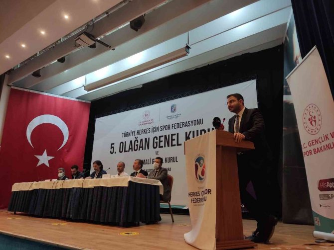 Türkiye Herkes İ̇çin Spor Federasyonu’nda Yasin Bölükbaşı Güven Tazeledi