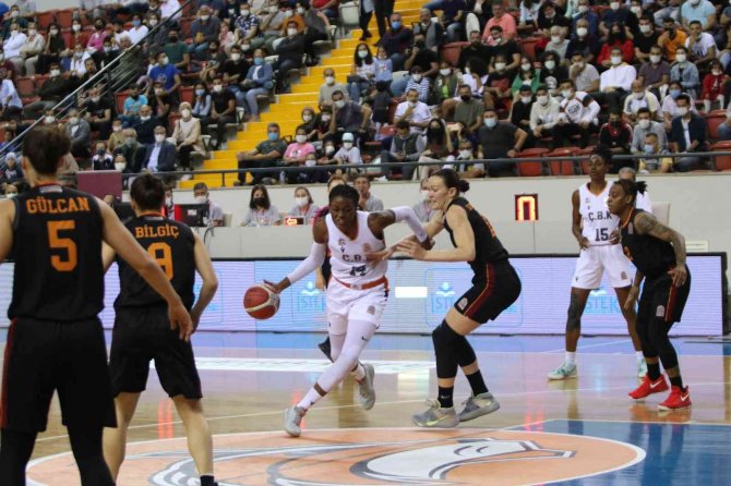 Kadınlar Basketbol Süper Ligi: Çukurova Basketbol Mersin Yenişehir Belediyesi: 74 - Galatasaray: 72