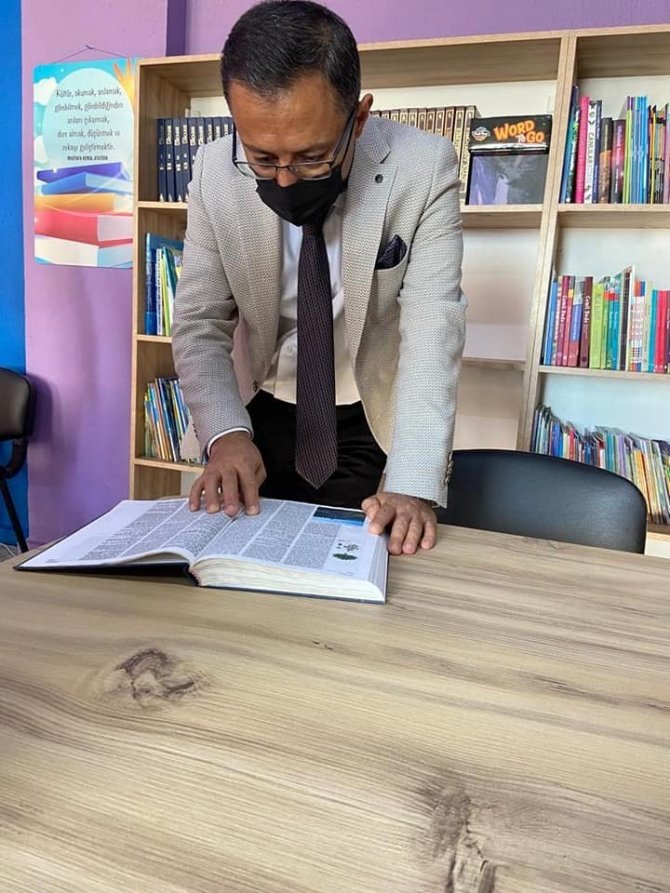 Okul Kütüphanesinin Açılışını Kaymakam Uçgun Yaptı