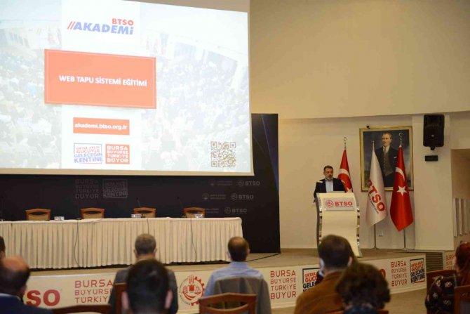 Btso Akademi’de ’Web Tapu’ Sistemi Ele Alındı