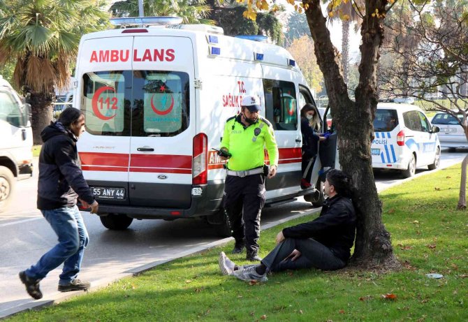 Trafik Kazasında 1 Motosiklet Sürücüsü Yaralandı