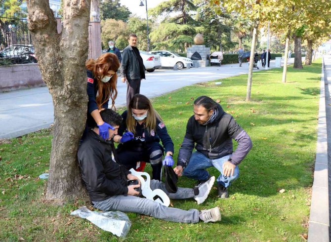 Trafik Kazasında 1 Motosiklet Sürücüsü Yaralandı