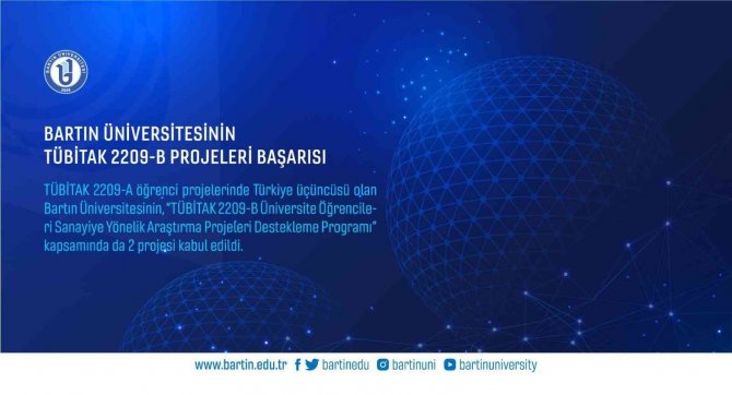 Bartın Üniversitesi’nin Tübi̇tak 2209-b Projeleri Başarısı