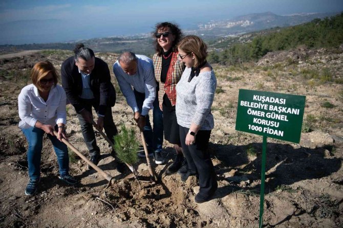 Kuşadası’nda "Çağdaş Yaşam" Ormanı Yeşeriyor