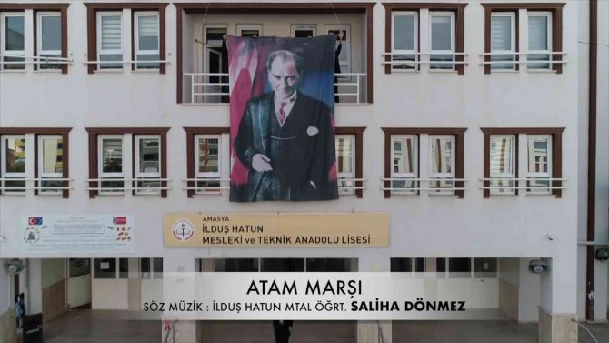 Saliha Öğretmen Ve Öğrencilerinden ‘Atam’ Marşı