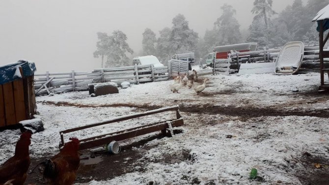 Karabük’te Yüksek Kesimlere Sezonun İlk Karı Düştü