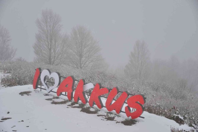 Ordu’nun Yükseklerinde Kar Yağışı