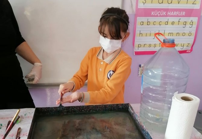 Çocuklar ‘Ebru’yu Sevdi