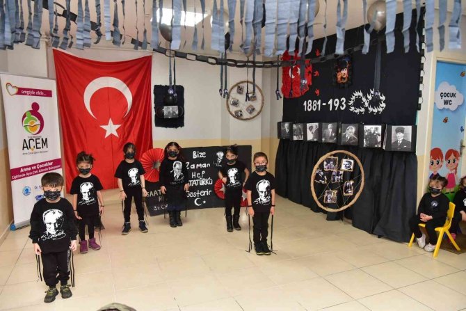 Tuzla Belediyesi Anne Çocuk Eğitim Merkezi’nde Bin 58 Çocuk Atatürk’ü Andı