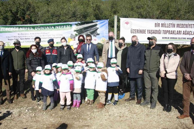 Bursa’da Binlerce Fidan Toprakla Buluştu