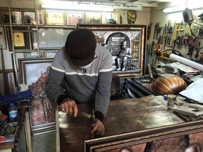 Türkiye’nin Tek Bakır Rölyef Sanatçısı, Yarım Asırdır Bakıra Hayat Veriyor