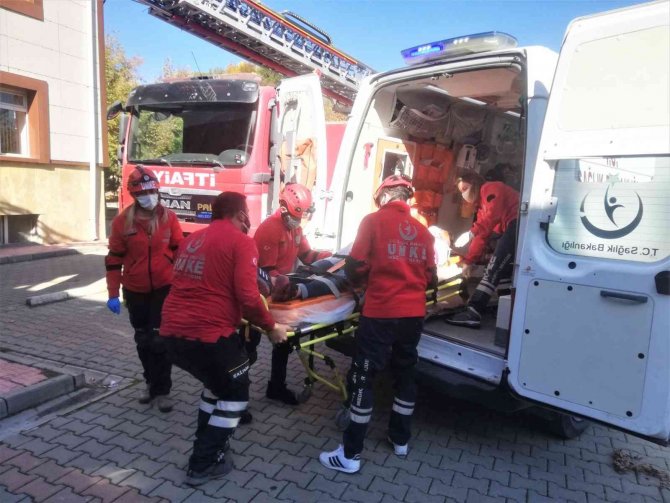 Elazığ’da Gerçeği Aratmayan Yangın Tatbikatı