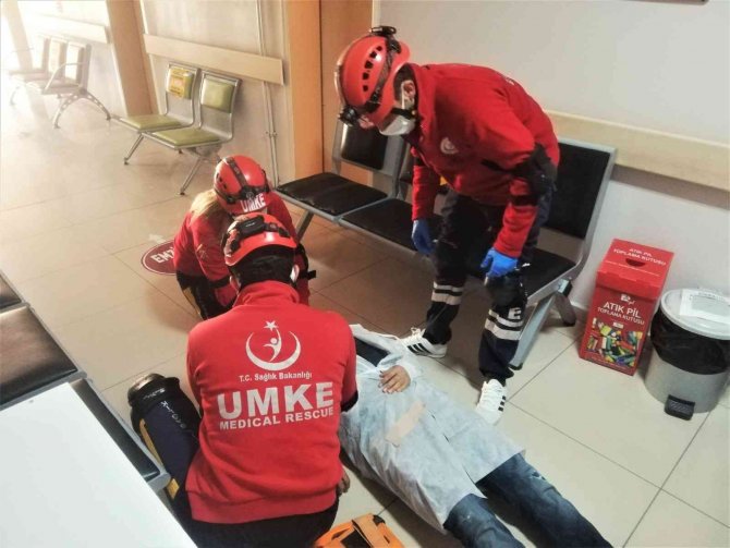 Elazığ’da Gerçeği Aratmayan Yangın Tatbikatı