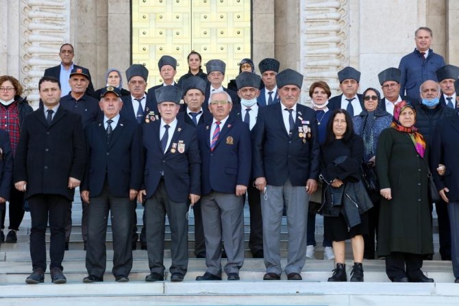 Türkiye Muharip Gaziler Derneği Çerkezköy Şubesi Tbmm’yi Ziyaret Etti