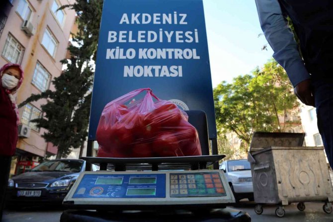 Akdeniz Belediyesi, Semt Pazarlarına Kilo Kontrol Noktaları Kurdu