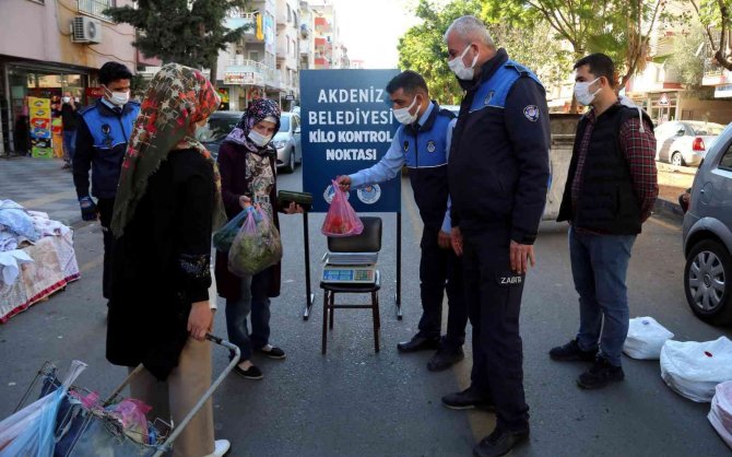 Akdeniz Belediyesi, Semt Pazarlarına Kilo Kontrol Noktaları Kurdu