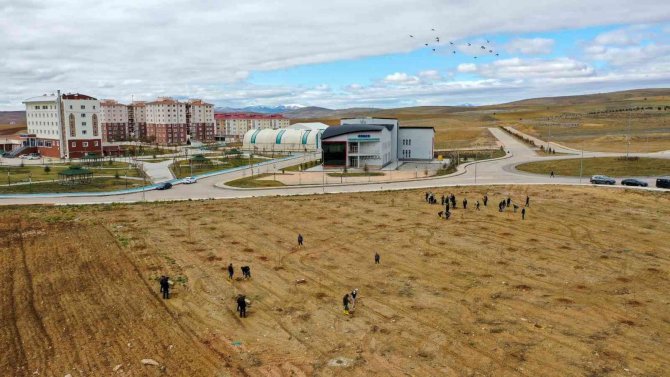 Öğrenciler Fidanları Toprakla Buluşturdu