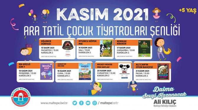 Maltepeli Çocuklara Ara Tatilde Sürpriz Etkinlik