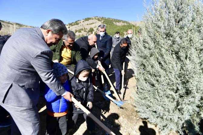 Milli Ağaçlandırma Günü’nde Öğrenciler Fidanları Toprakla Buluşturdu
