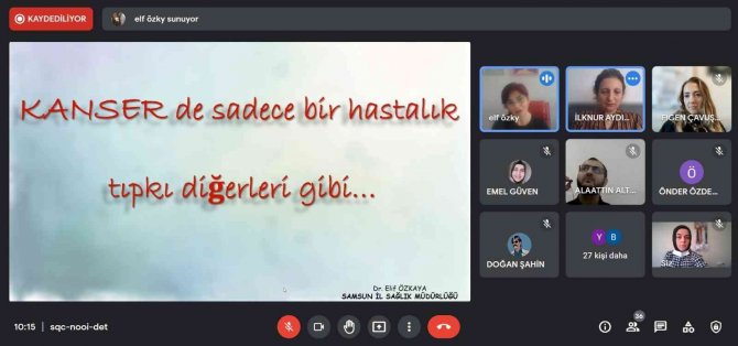 Omü’de Kanser Erken Tanı Ve Tarama Faaliyetleri Eğitimi