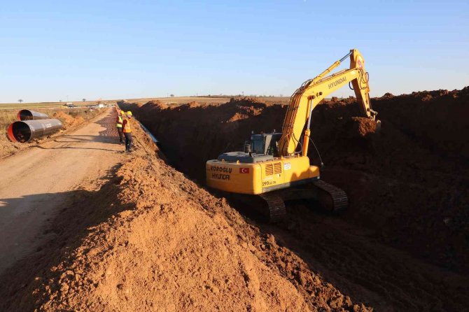 Tarım Ve Orman Bakan Yardımcısı Özkaldı, Meriç Edirne Sulaması İnşaatını İnceledi