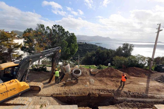 Bodrum Kanalizasyon Hattının Yüzde 49’u Tamamlandı