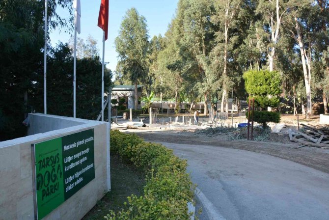 Tarsus Doğa Parkında Yenileme Çalışmaları Sürüyor