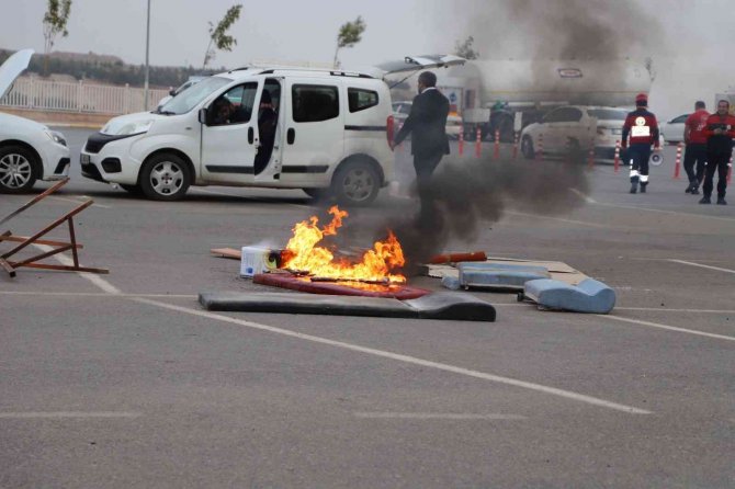 Hastanede Gerçeği Aratmayan Tatbikat