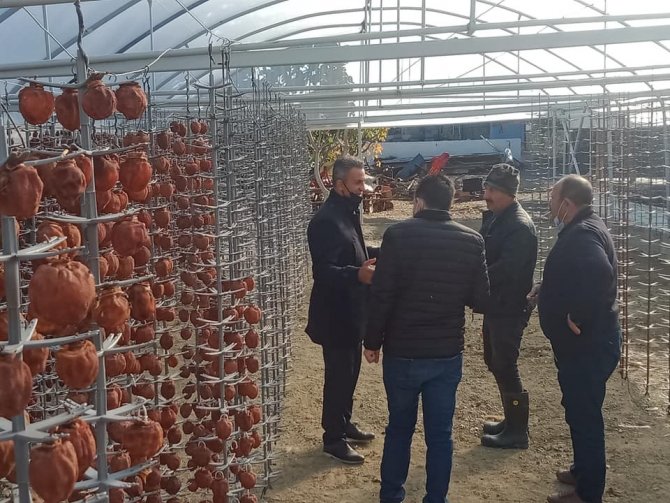Hasadında Sona Gelinen Cennet Hurmaları Kurutulmaya Bırakıldı