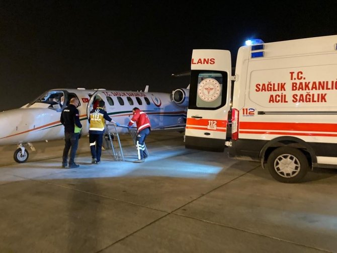 Nefes Alamayan Hastanın İmdadına Uçak Ambulans Yetişti