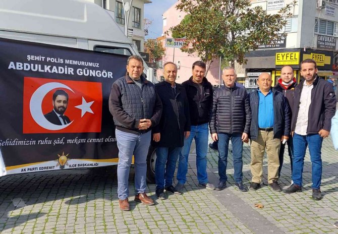 Ak Parti’den Şehit Polise Vefa