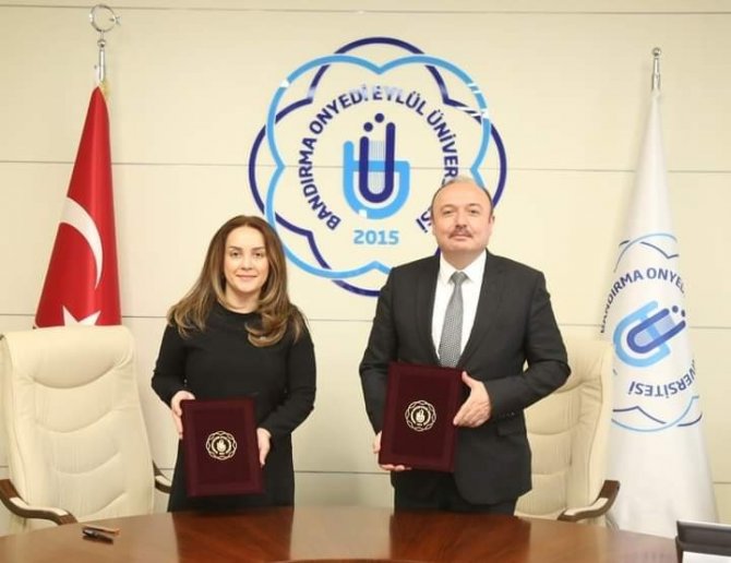 Bandırma Onyedi Eylül Üniversitesi İle Bansi̇ad Arasında Eğitim Protokolü İmzalandı.