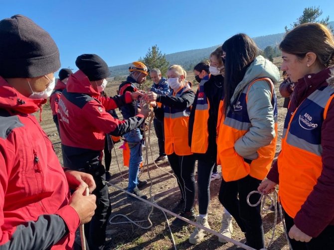 Jandarma, Afad Gönüllülerine Eğitim Veriyor