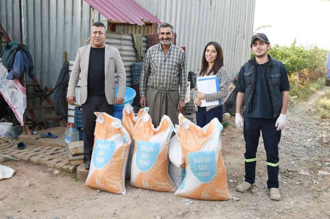 Tarsus Belediyesinden Köylülere Yem Desteği