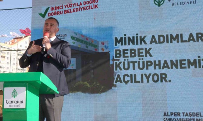 Çankaya’da Minik Adımlar Bebek Kütüphanesi Açıldı