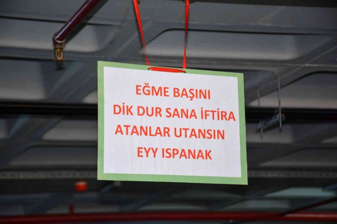 Ispanak Satışları Düşen Esnaf Çareyi Afiş Asmakta Buldu
