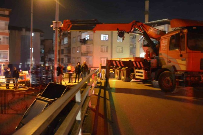Ordu’da Kamyonet Dereye Uçtu