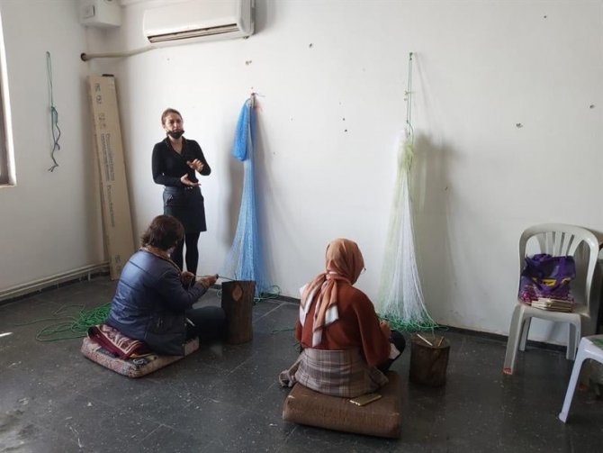 Söke’de Balık Ağı Örme Kursları Yoğun Talep Görüyor