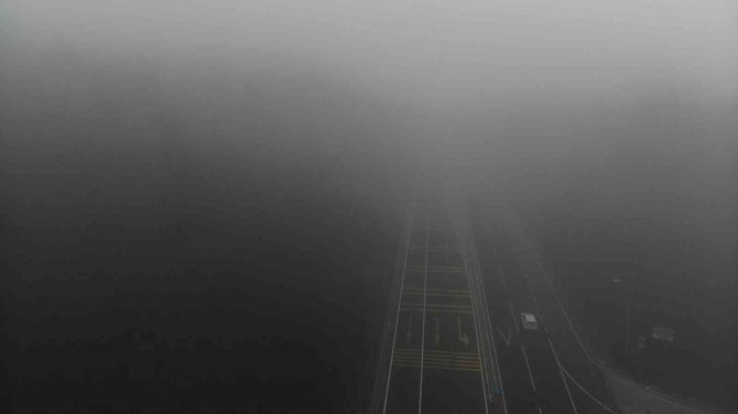 Sisle Kaplanan Bolu Dağı Havadan Görüntülendi