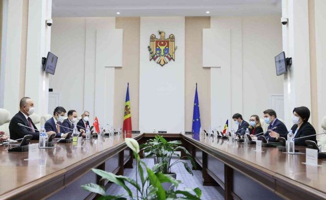 Bakan Çavuşoğlu, Moldova Başbakanı Gavrilita İle Görüştü