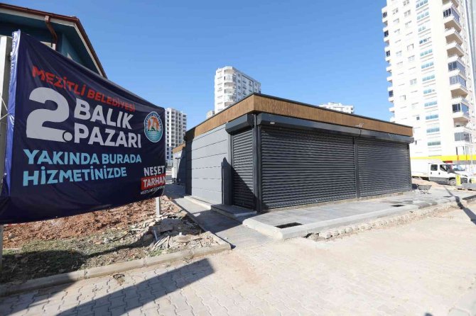 Mezitli Belediyesi İkinci Balık Pazarının Açılışı İçin Gün Sayıyor