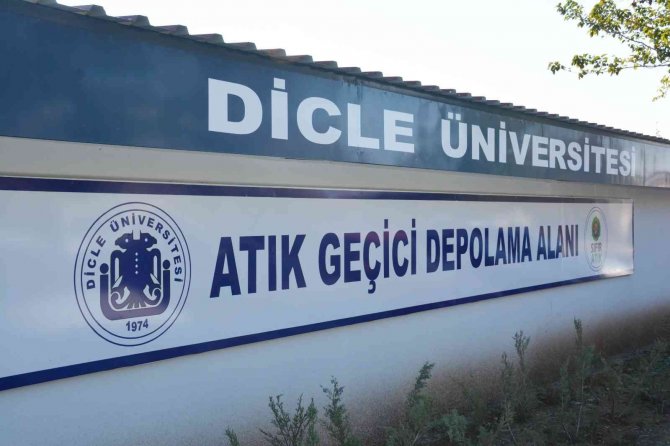 Dicle Üniversitesinde, ‘Atık Geçici Depolama Alanı’ Kuruldu