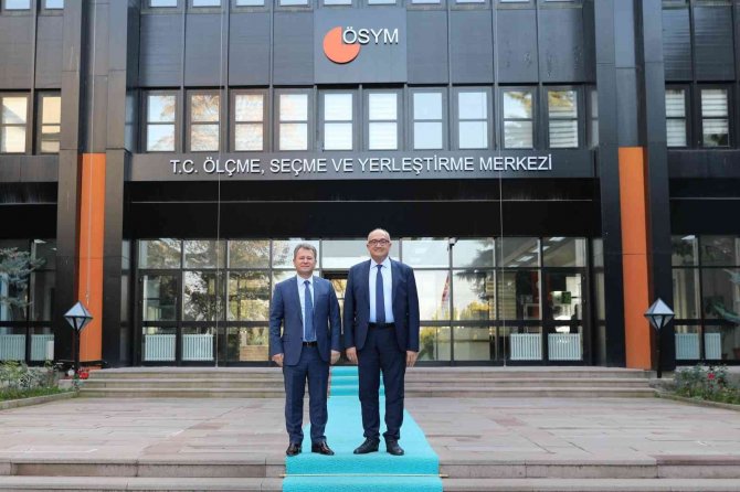 Rektör Ataç Ösym Başkanı Prof. Dr. Halis Aygün’ü Ziyaret Etti