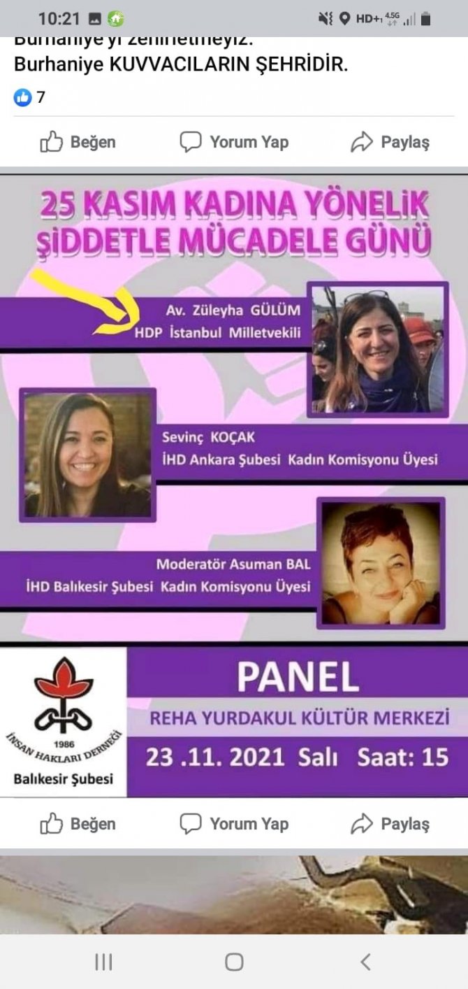 Burhaniye’de Mhp’ Den Panel Tepkisi
