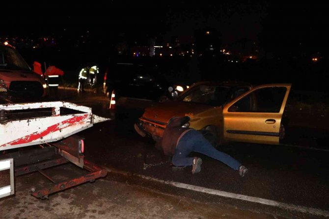 Yağmur Nedeniyle Kayganlaşan Yolda Kaza: 1 Yaralı