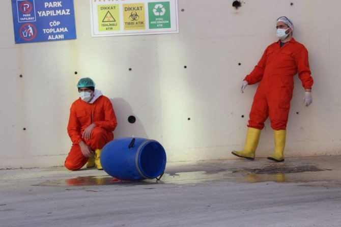 Sağlıkçıların Tatbikatı Gerçeğini Aratmadı