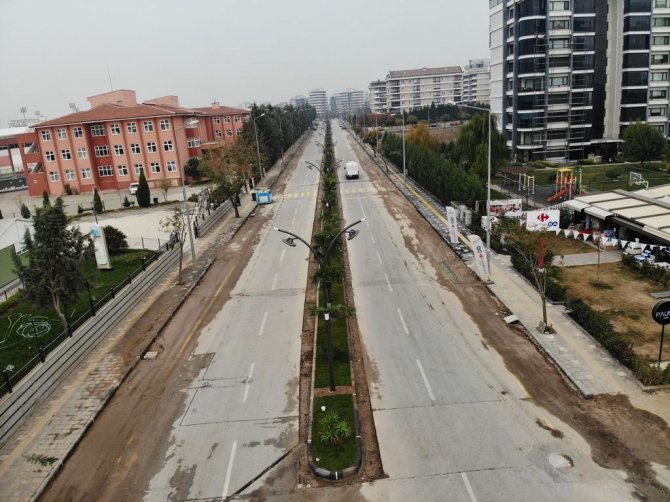 Birlik Caddesi’nin Peyzajı Tamamlandı