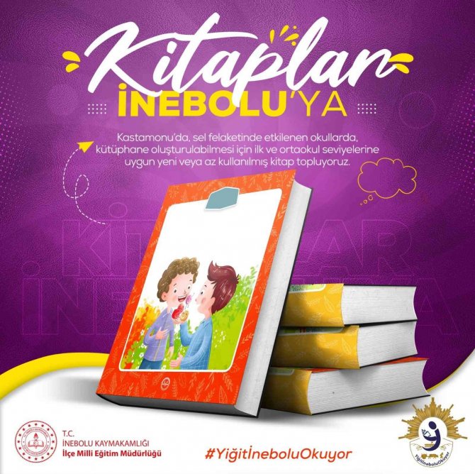 “Yiğit İ̇nebolu Okuyor” Projesi Kapsamında Kitap Toplama Kampanyası Başlatıldı
