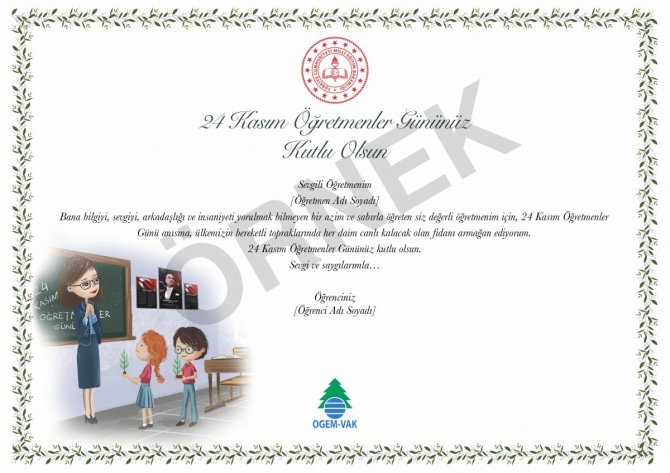 Öğretmenler Günü Hediyeniz Fidan Olsun